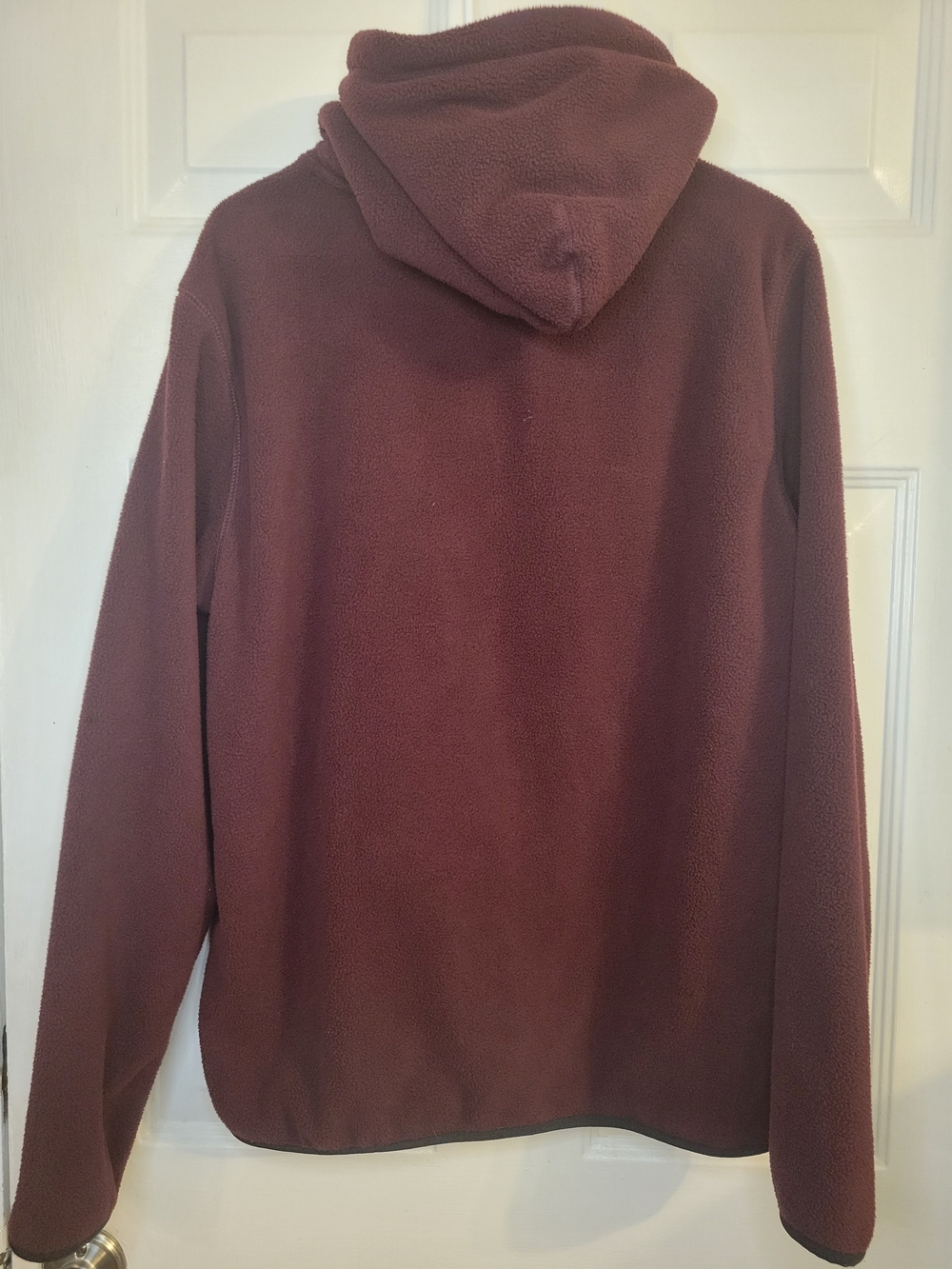 Aeropostale Men's Hooded Fleece Pullover - Deep Wine - Picture 6 of 8